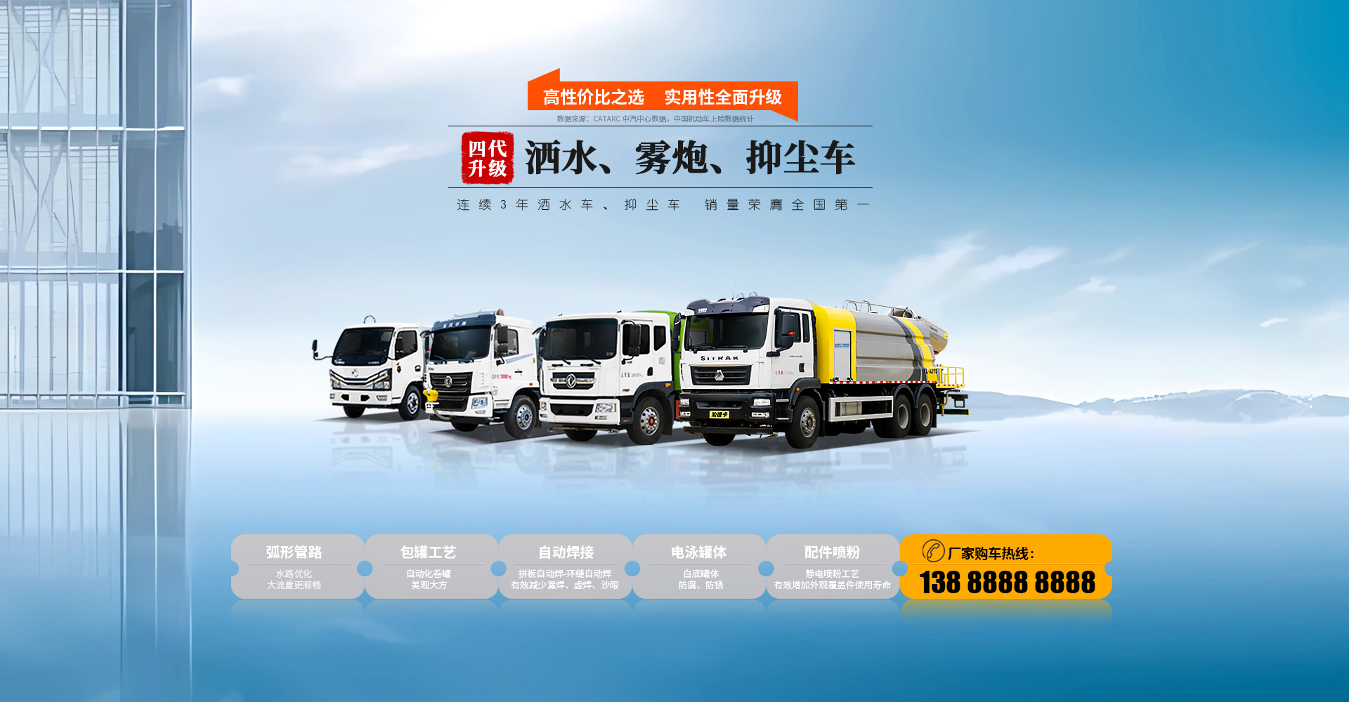 凯力专汽-连续3年洒水车、抑尘车 销量荣膺全国第一